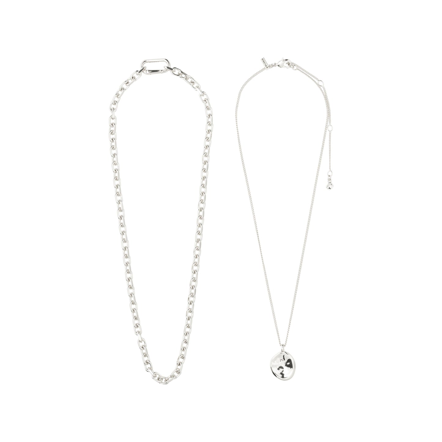 Sparkle Necklace 2-In-1 Set - Silver Plated