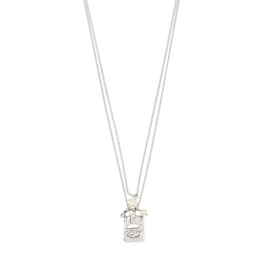 Fire Necklace 2-In-1 Set - Silver Plated