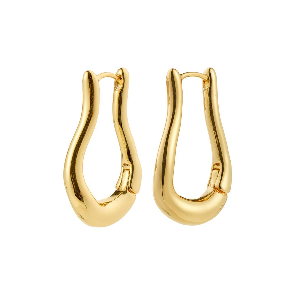 Unfold Recycled Earrings - Gold Plated