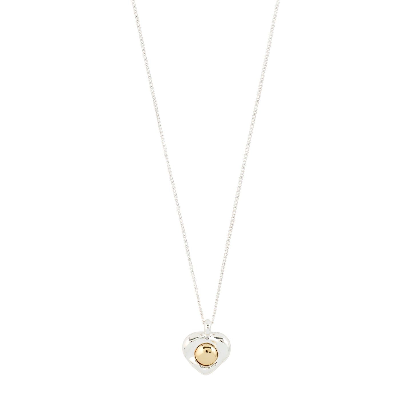 Nova Heart Necklace - Silver Plated