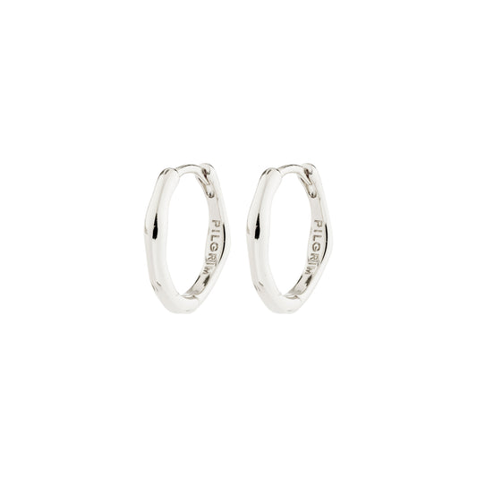 Nova Hoop Earrings - Silver Plated