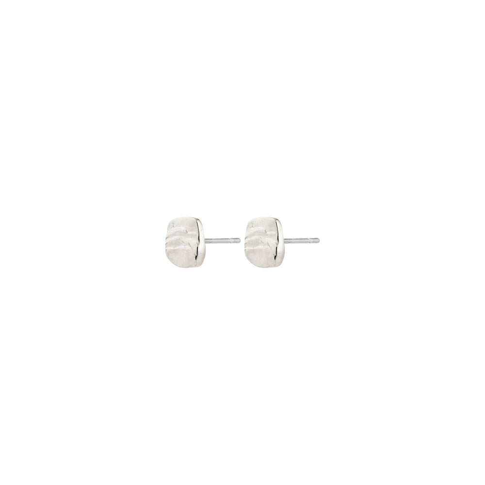 Sense Stud Earrings - Silver Plated