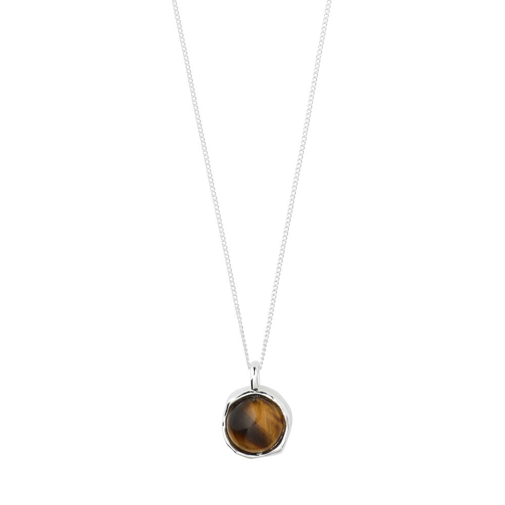 Sense Necklace - Silver Plated/Agate