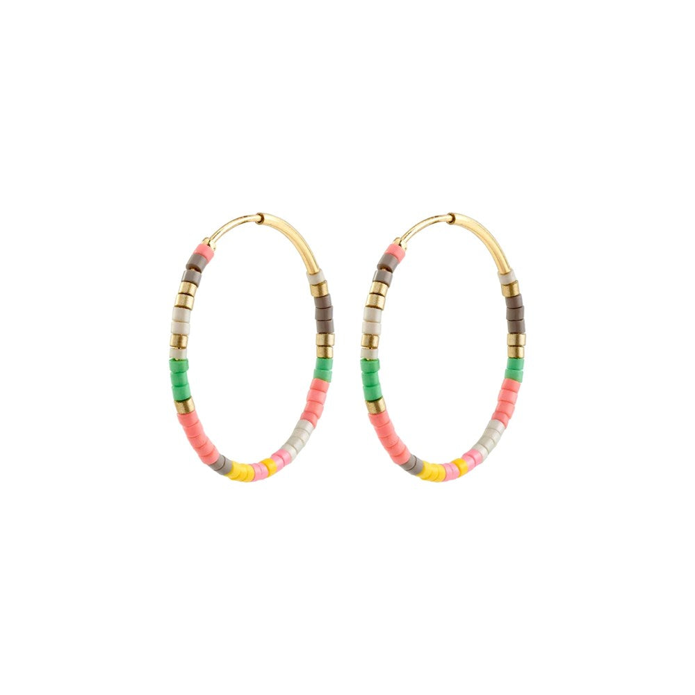 Alison Hoop Earrings Rose - Gold Plated