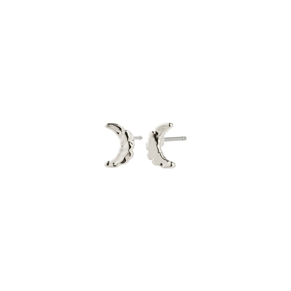 Between Moon Recycled Earrings - Silver Plated