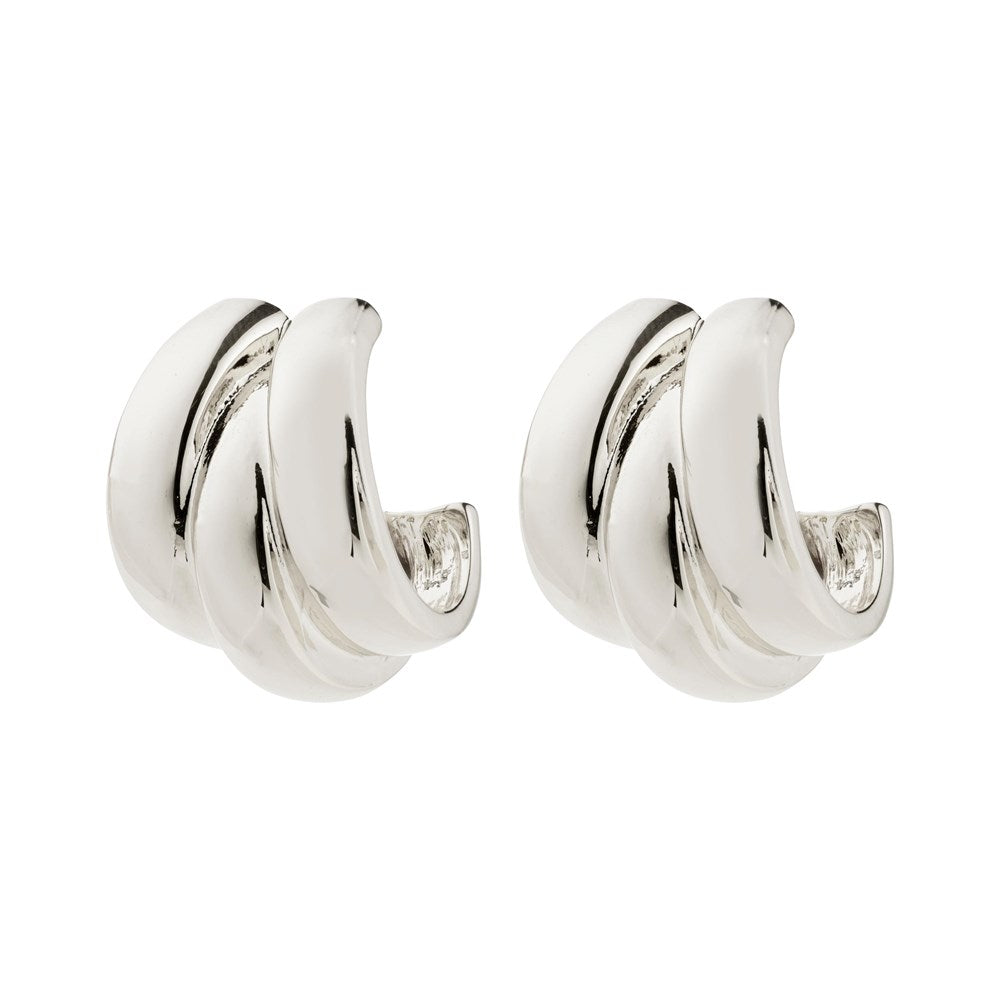 Damian Recycled Earrings - Silver Plated