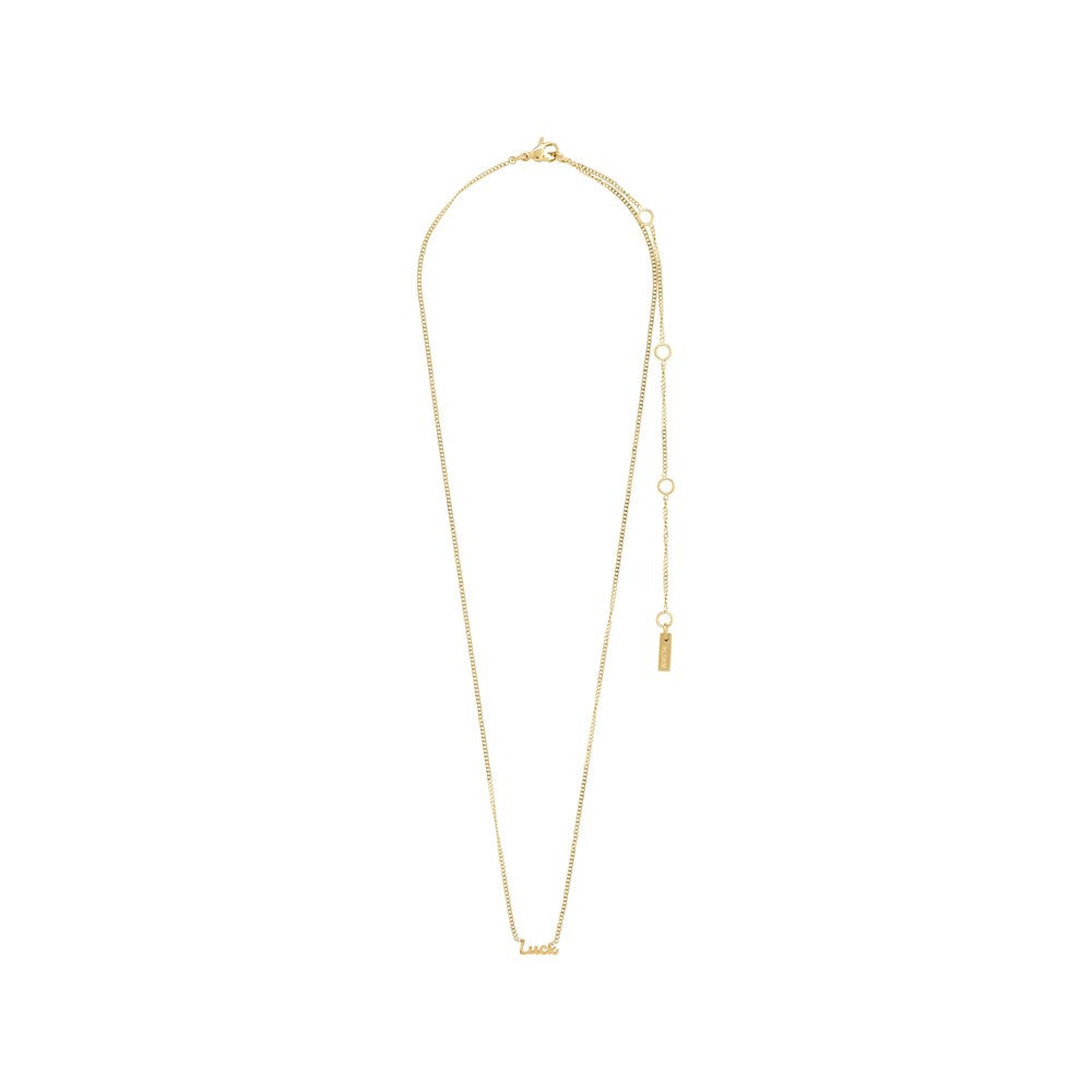 Luck Recycled Necklace - Gold Plated