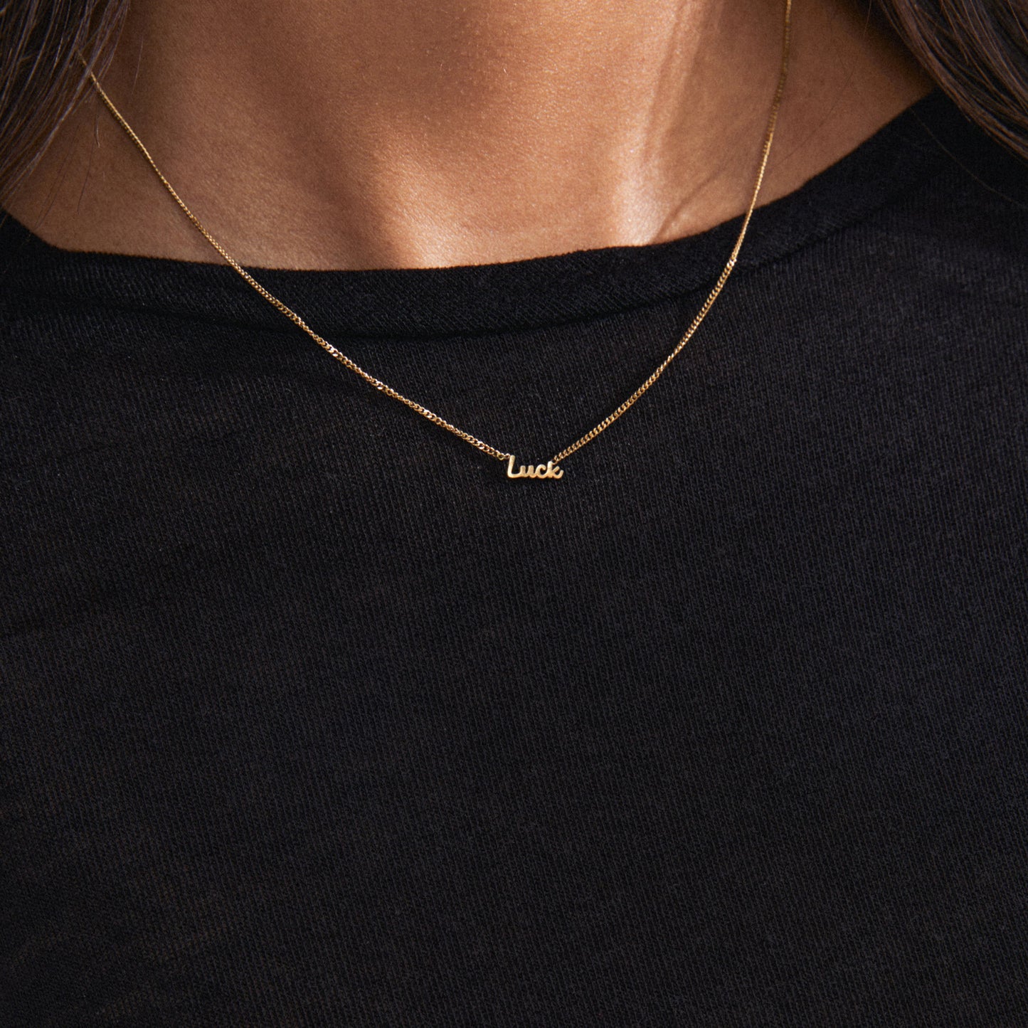 Luck Recycled Necklace - Gold Plated