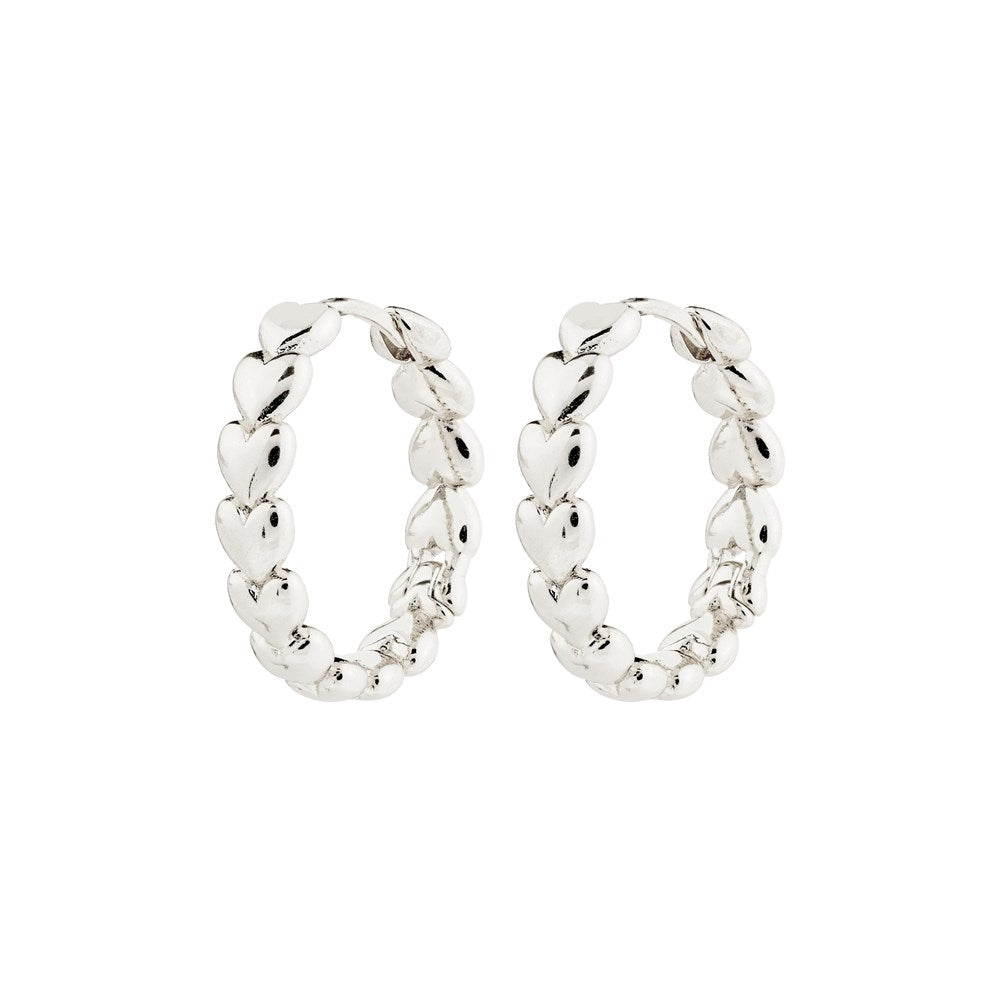 Maeve Recycled Hoop Earrings - Silver Plated