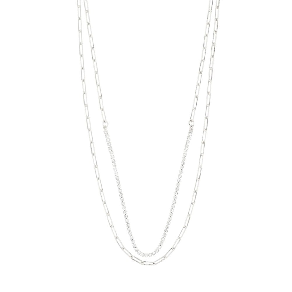 Rowan Recycled Necklace 2-in-1 - Silver Plated