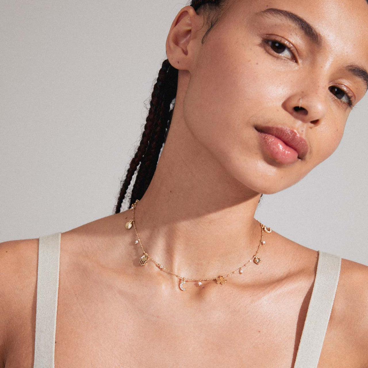 Prucence Recycled Necklace - Gold Plated