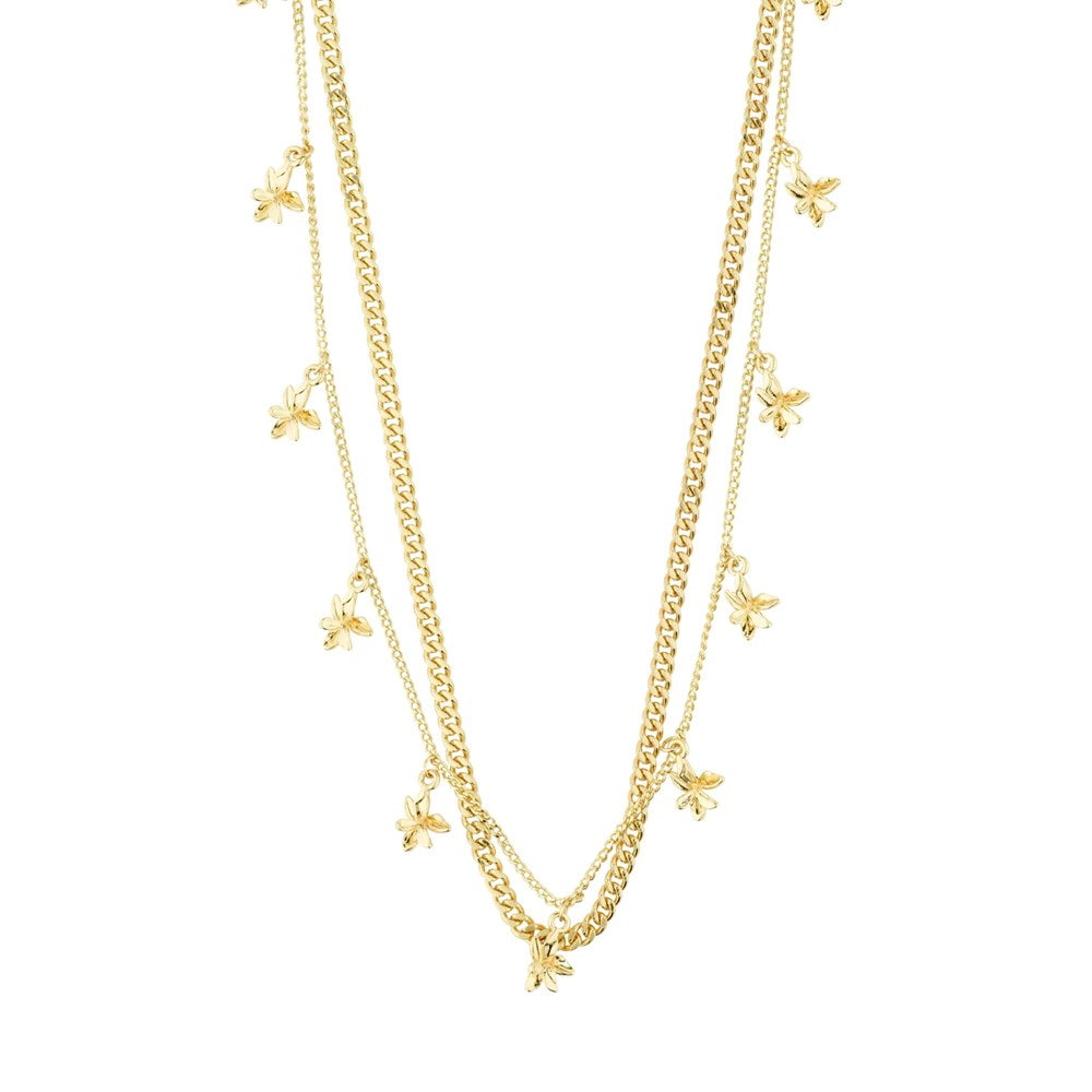 Riko Recycled Necklaces 2-in-1 Set - Gold Plated