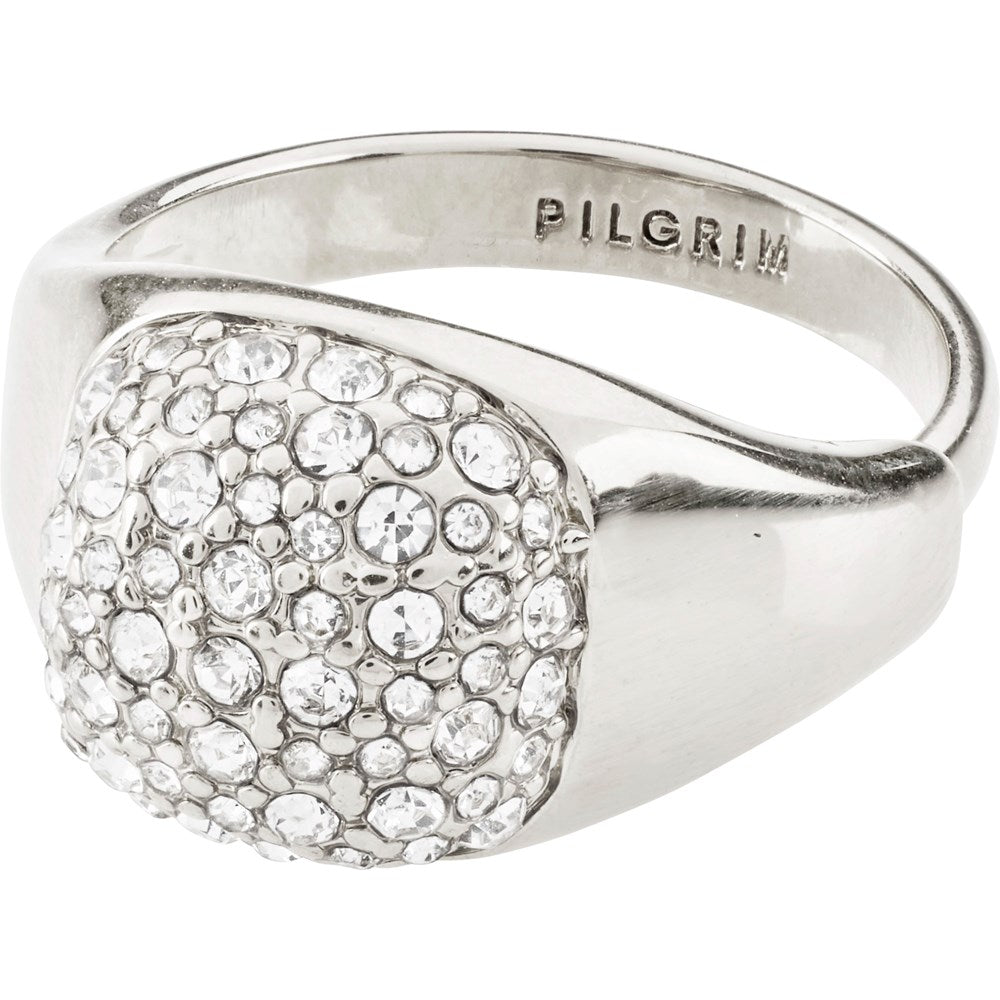 Cindy Recycled Crystal Ring - Silver Plated