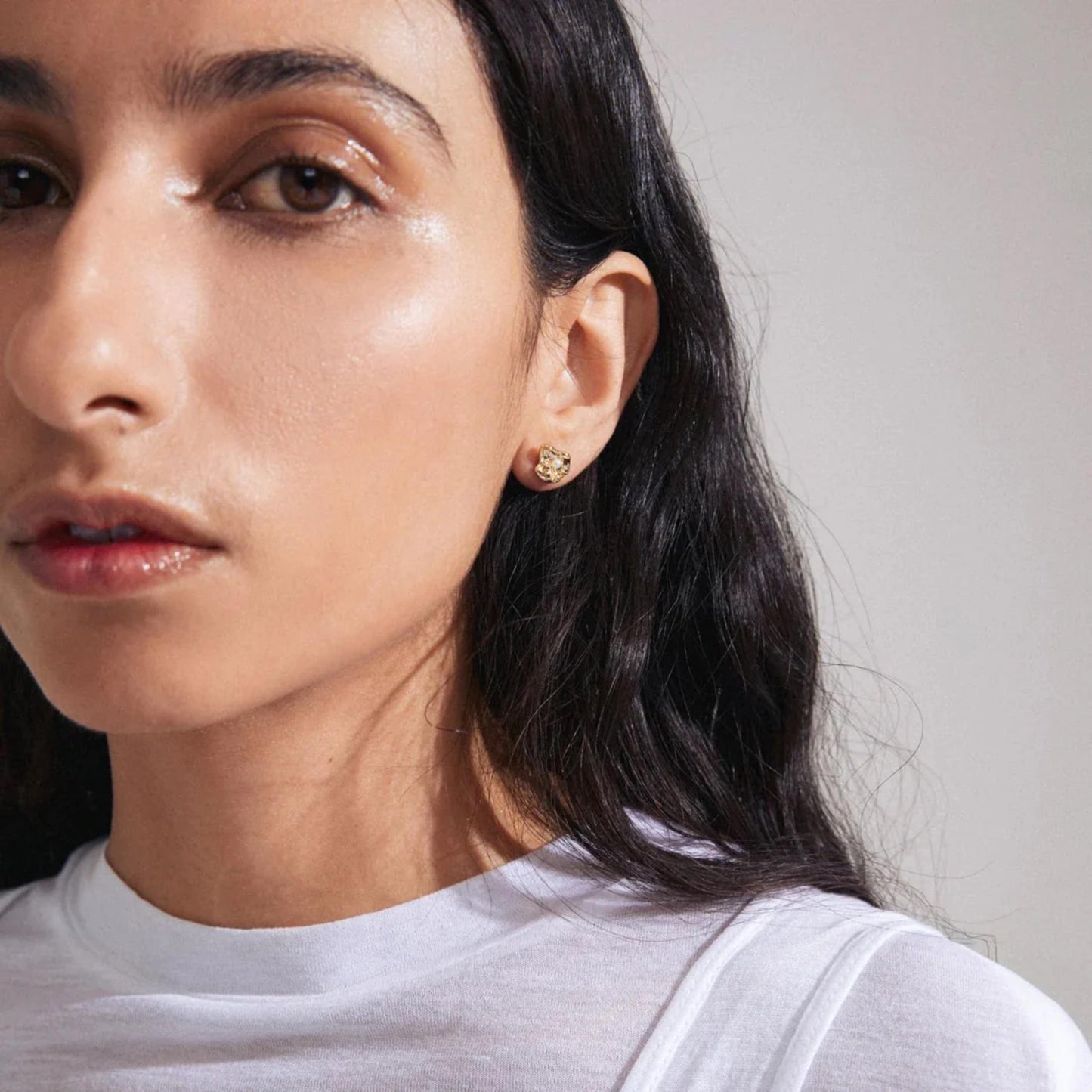 Inaya Recycled Earrings - Gold Plated