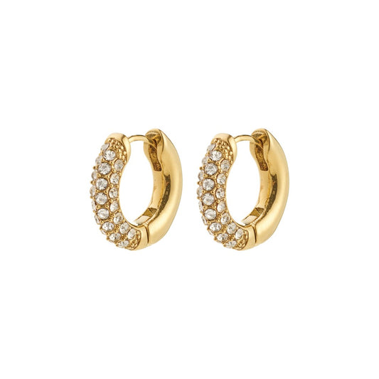 Tatum Recycled Crystal Earrings - Gold Plated