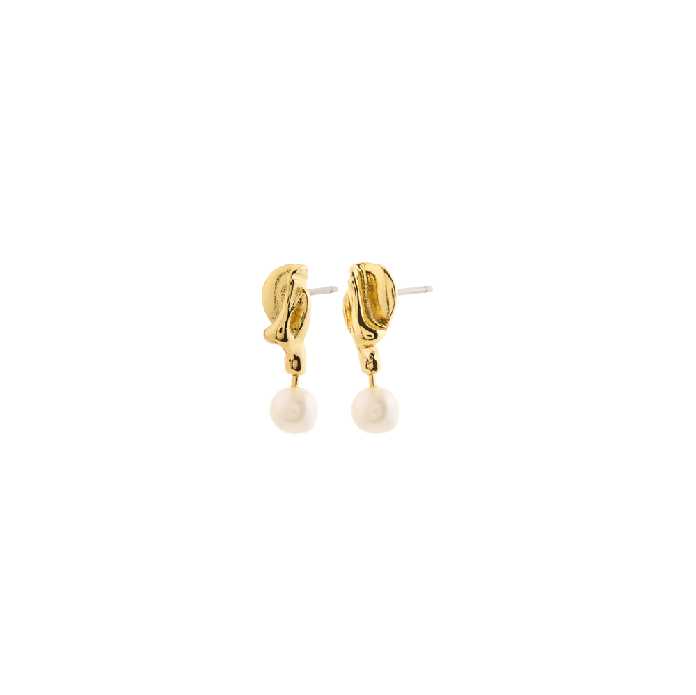 Starlight Pearl Earrings - Gold Plated