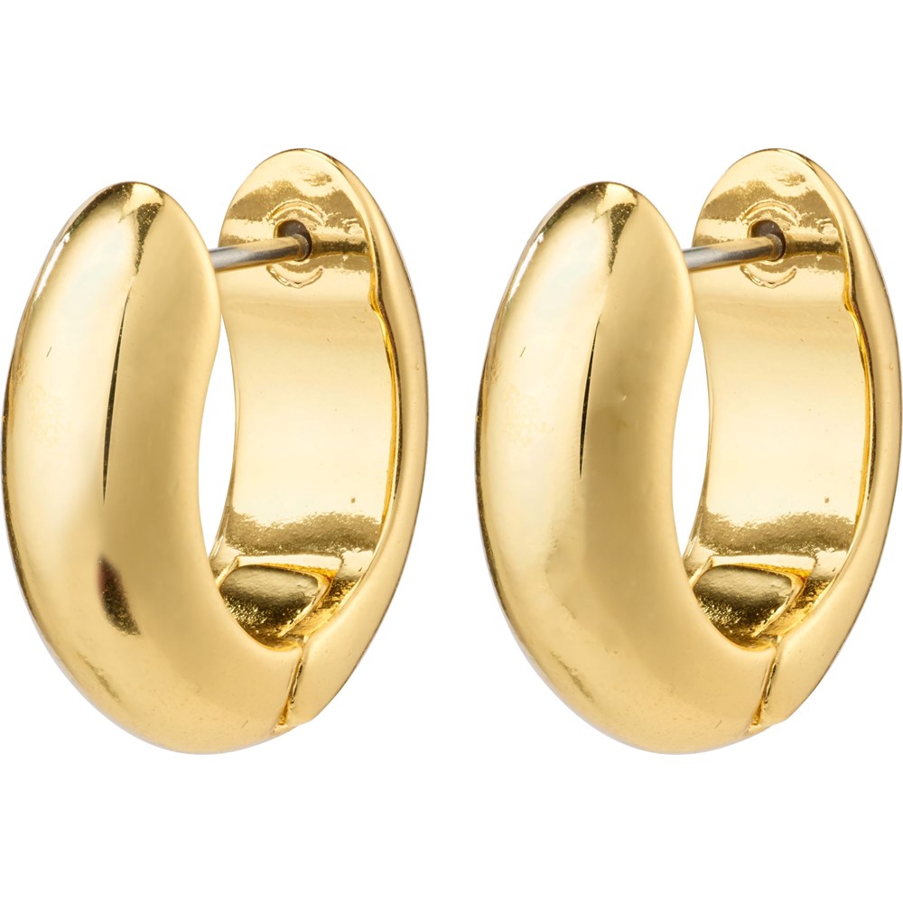 Mine Recycled Chunky Huggie Hoops - Gold Plated