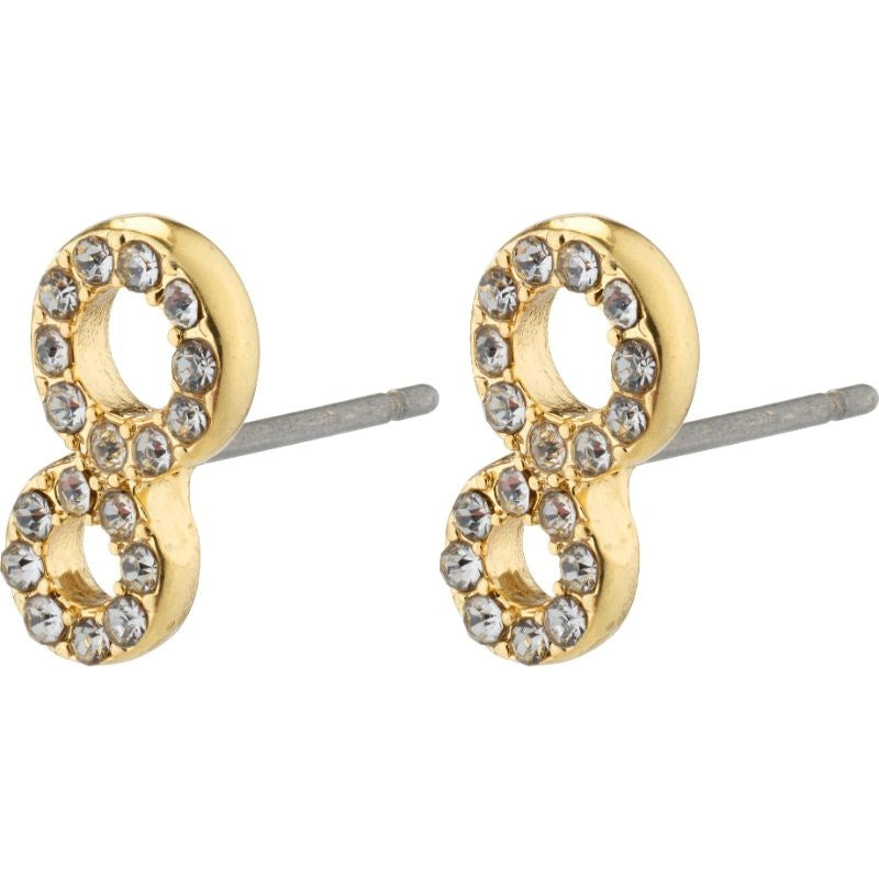 Rogue Recycled Crystal Earrings - Gold Plated