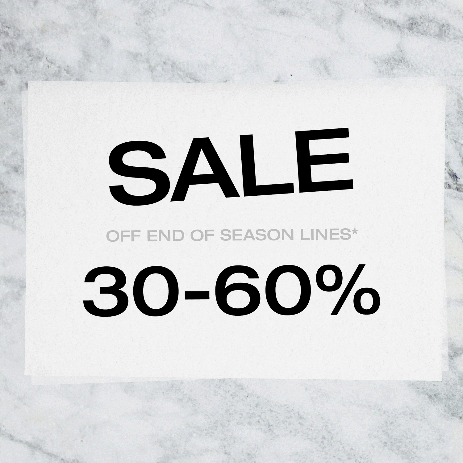 End of Season Sale