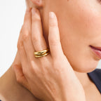 Kaisyn Ring 2-In-1 Set - Gold-Plated