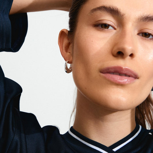 Dune Recycled Earrings - Silver Plated
