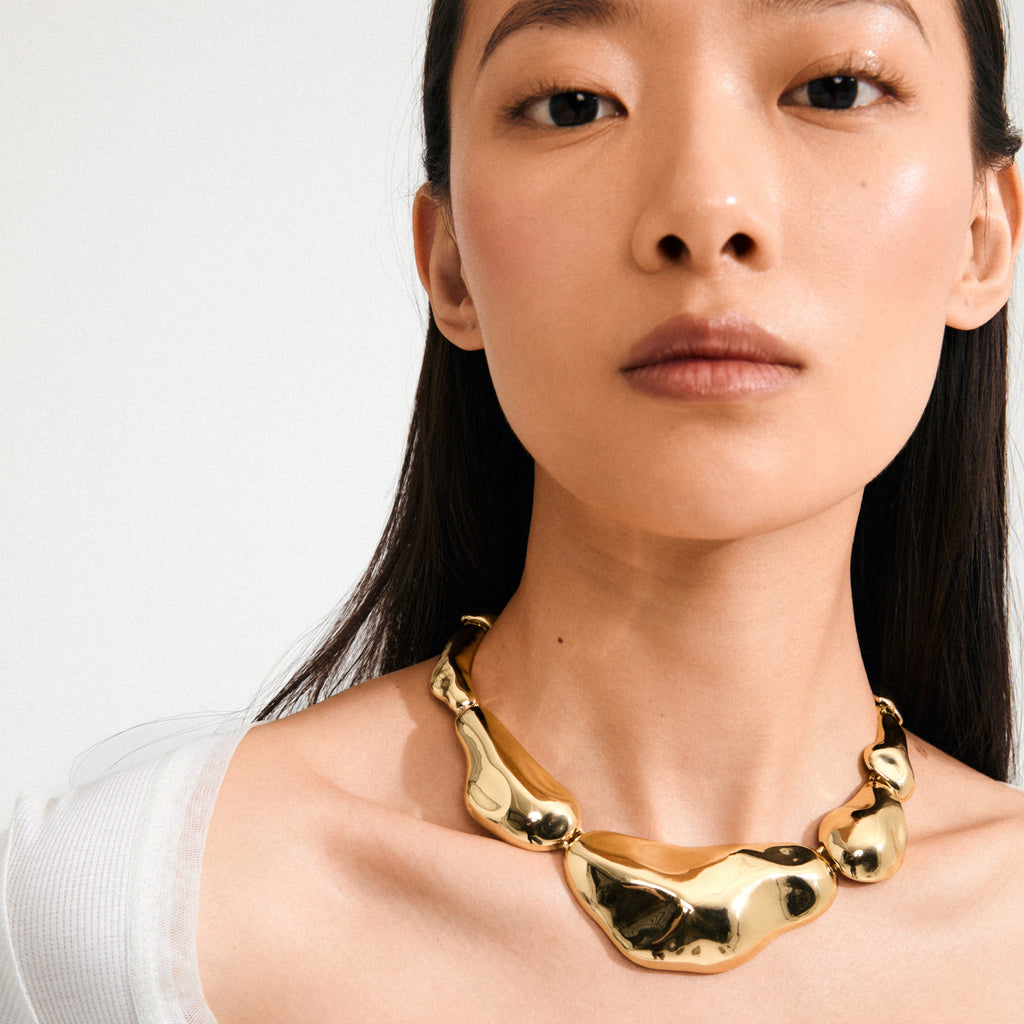 Free Recycled Necklace - Gold Plated