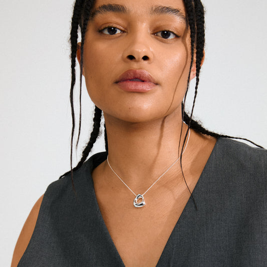 Free Recycled Necklace - Silver Plated