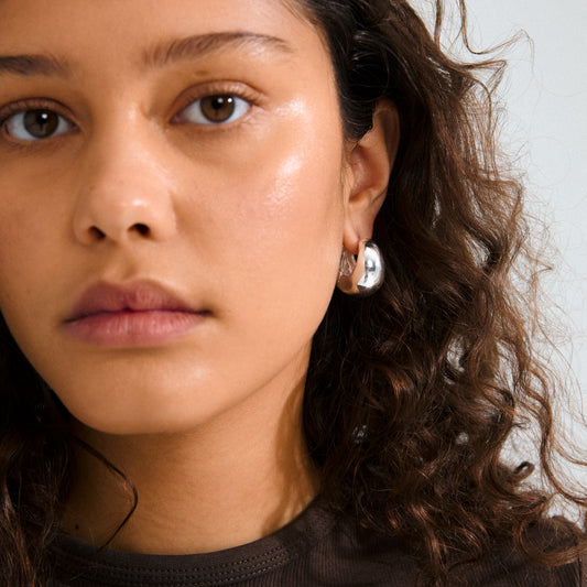 Free Recycled Earrings - Silver Plated