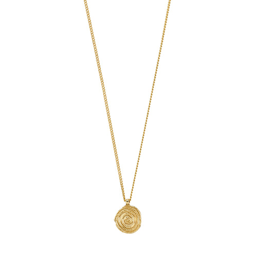 Air Coin Necklace - Gold Plated