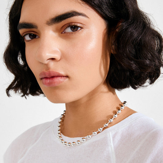 Air Necklace - Silver Plated