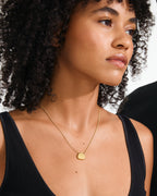 Presence Coin Necklace Gold-Plated