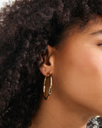 Presence Hoop Earrings Gold-Plated
