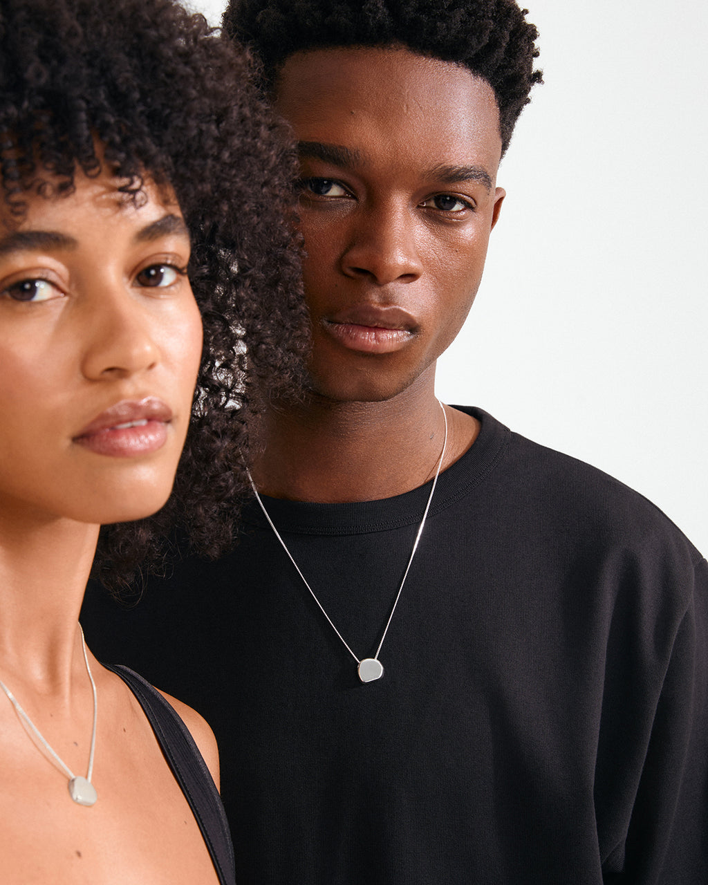 Presence Coin Necklace - Silver-Plated