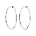 Presence Hoop Earrings Silver-Plated