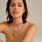 Flow Recycled Pendant Necklace - Silver Plated