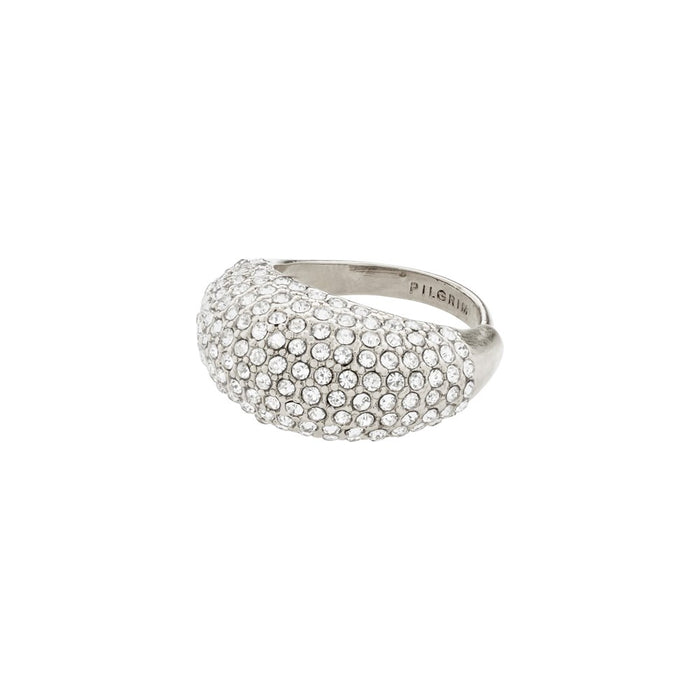 Focus Ring - Silver Plated - Crystal
