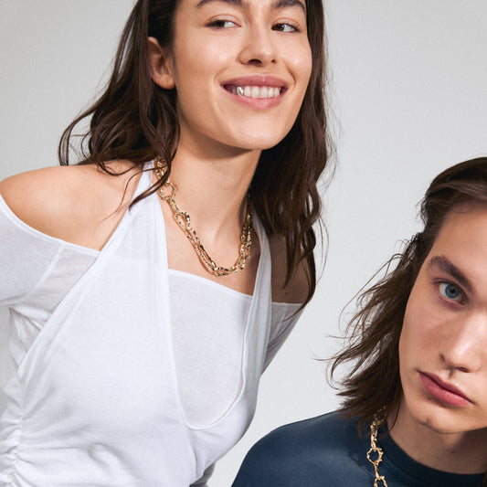 Believe Recycled Chain Necklace - Gold Plated