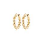 Tide Recycled Hoop Earrings - Gold Plated