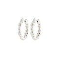 Tide Recycled Hoop Earrings - Silver Plated