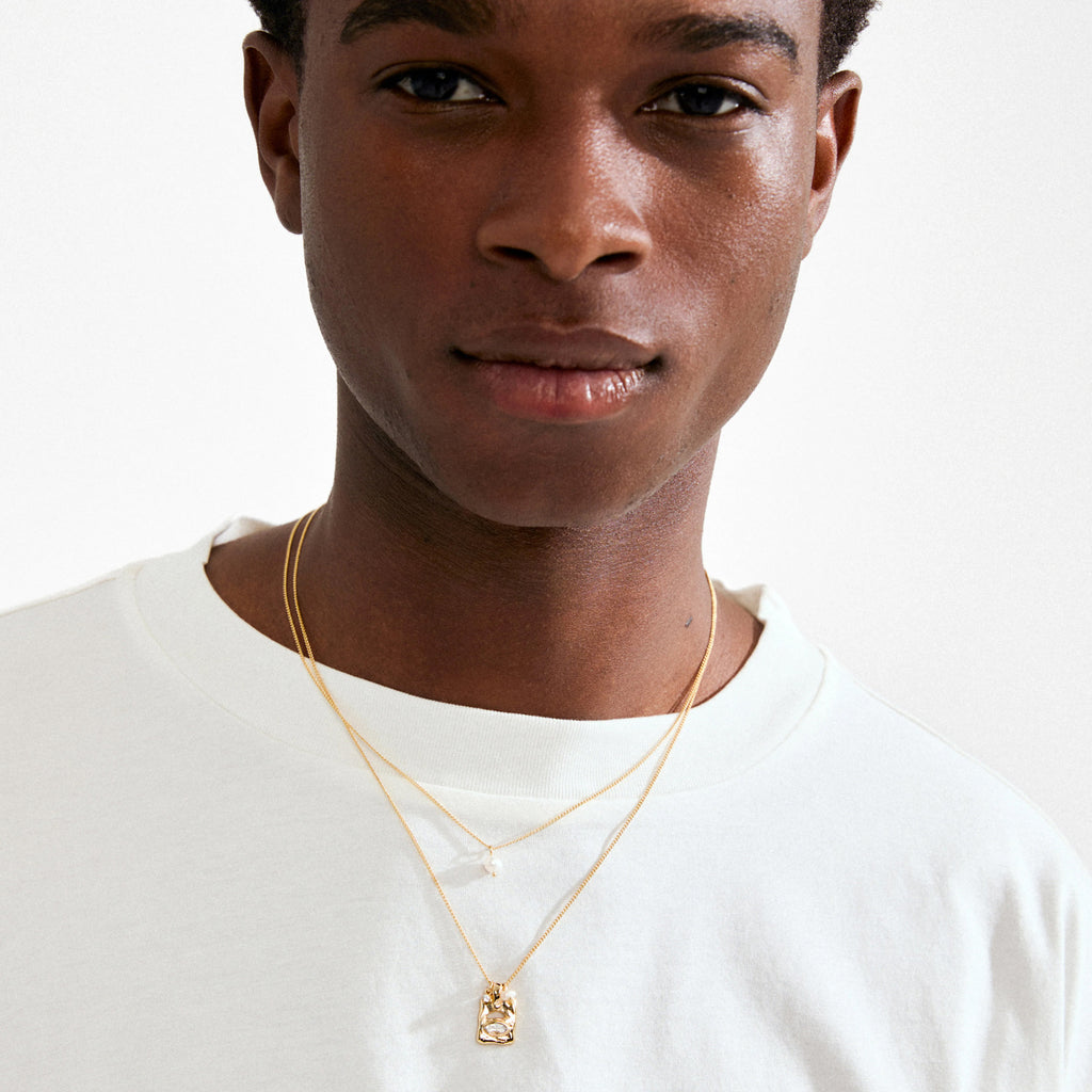 Fire Necklace 2-In-1 Set, - Gold Plated
