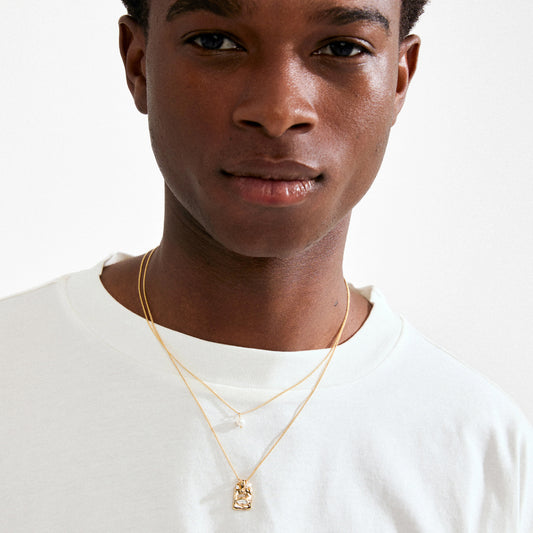 Fire Necklace 2-In-1 Set - Gold Plated