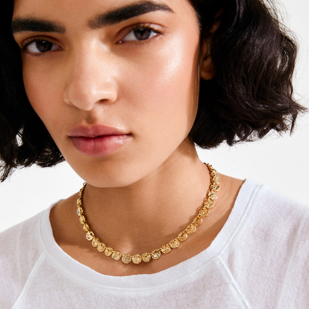 Fire Necklace - Gold Plated