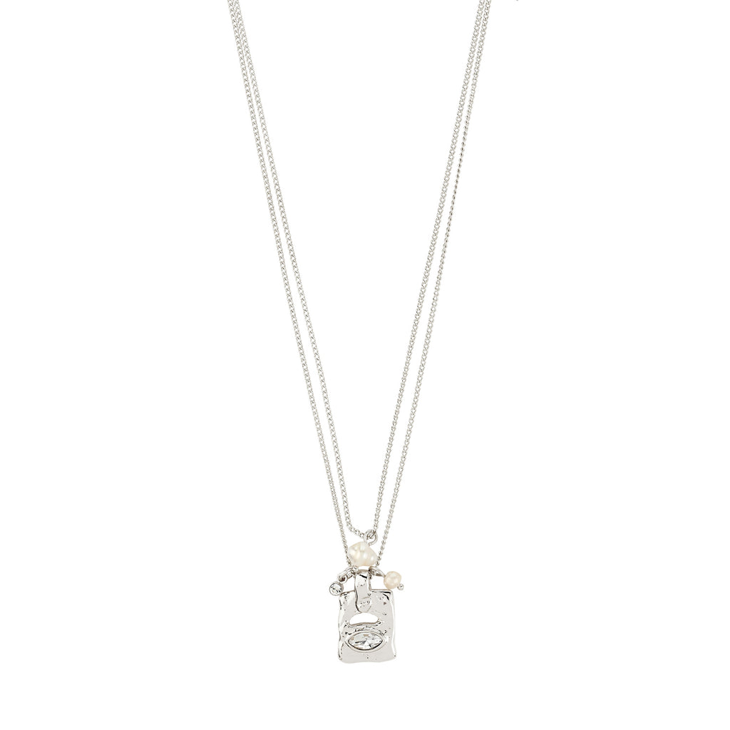 Fire Necklace 2-In-1 Set - Silver Plated