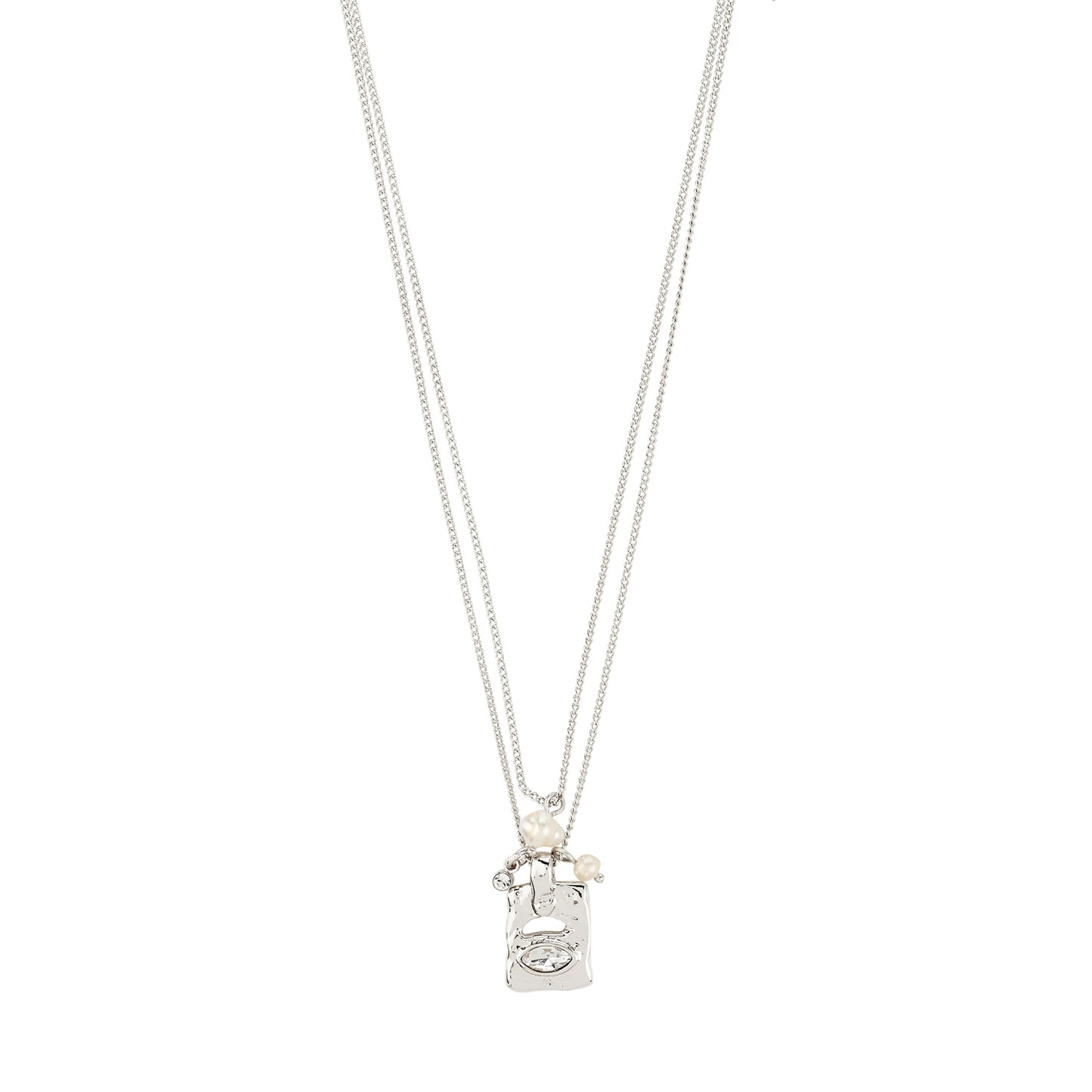 Fire Necklace 2-In-1 Set - Silver Plated