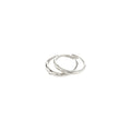 Fire Ring 2-In-1 Set, - Silver Plated