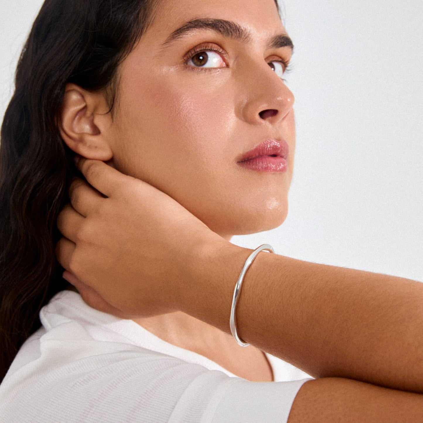 Haze Bangle - Silver Plated