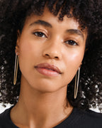 Inner Chain Earrings Mixed Metal