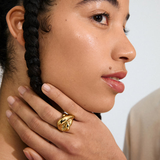 Unfold Recycled Ring - Gold Plated