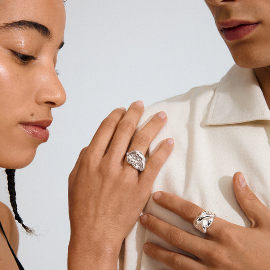 Unfold Recycled Ring - Silver Plated