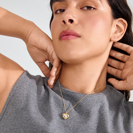 Nova Heart Necklace - Gold Plated